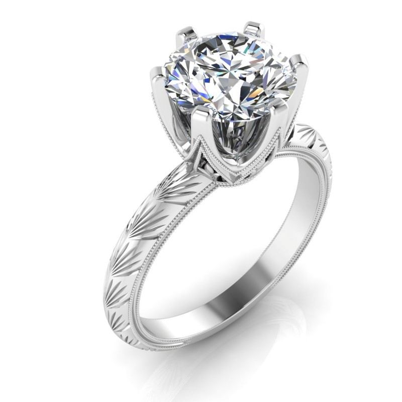 Gordon Clark Antique Solitaire Diamond Engagement Ring