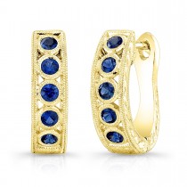 Blue Sapphire Earrings